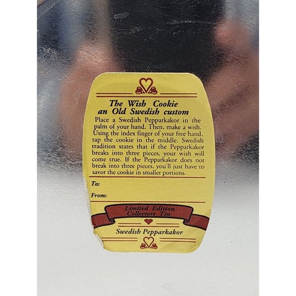 Carl Larson The‎ Wish Cookie Limited Edition Collectors Tin Swedish Pepparkakor - Picture 8 of 15